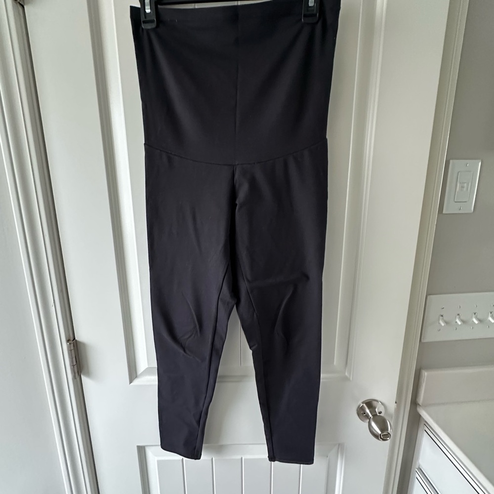 Women's Maternity Black Leggings